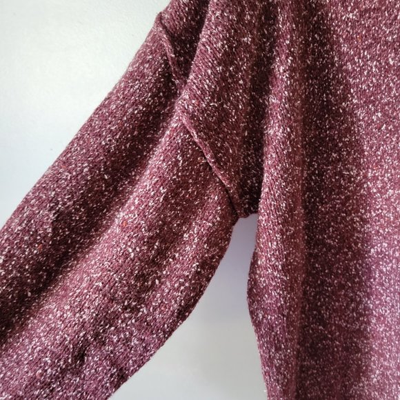 Arizona Jean Company Burgundy Crew Neck Knit Sweater XL Long Sleeve NWT - Picture 3 of 5